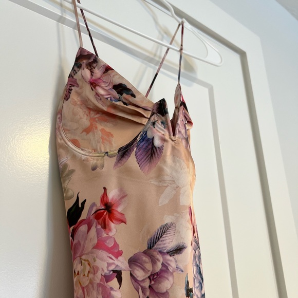 Satin Slip Floral Printed Midi Dress - Picture 4 of 7